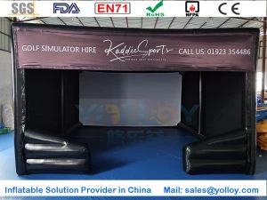 Räätälöity puhallettava golfsimulaattorirakennus