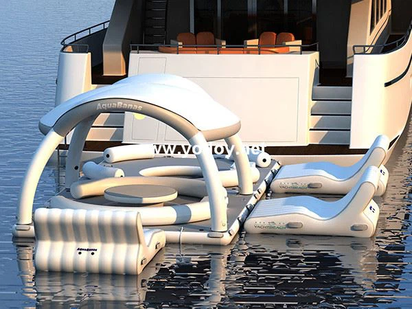 AquaBanas Inflatable Floating Party Platform For Yacht
