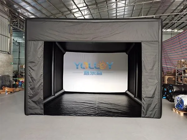 Puhallettava harjoituskeinu-golfsimulaattoriteltta